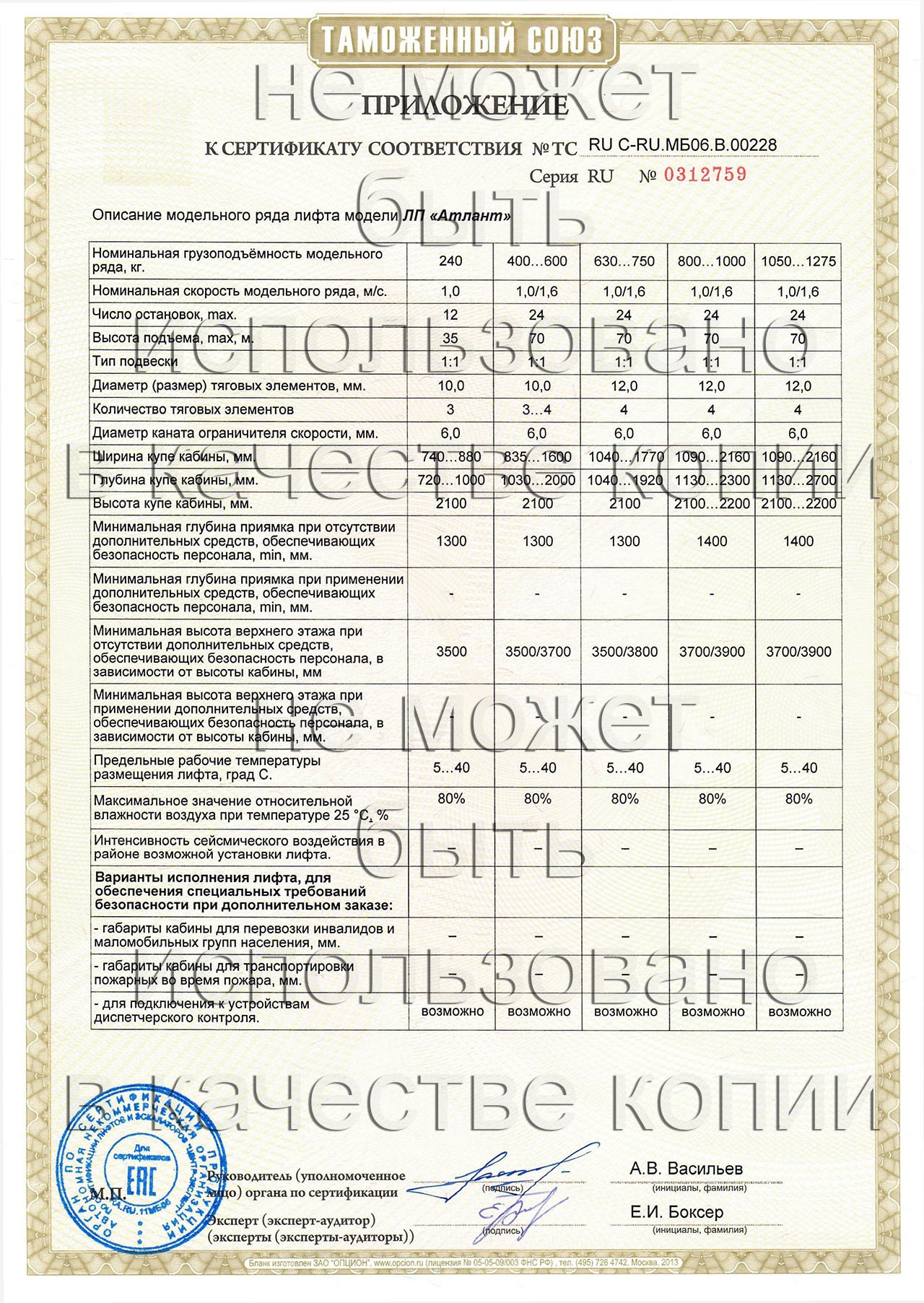 Сертификат ТС RU С-RU.МБ06.В.00228